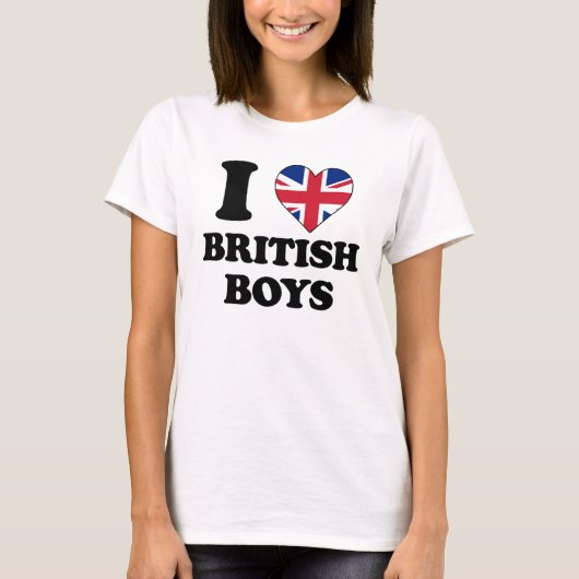 I love British Boys T-shirt (Voorkant)