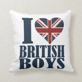 I Love British Boys Union Jack Sierkussen