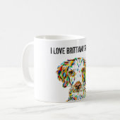 I Love Brittany Spaniels Mok (Voorkant links)