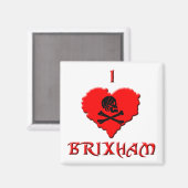 I Love Brixham Magneet (Voorkant / Achterkant)