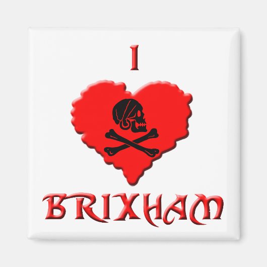 I Love Brixham Magneet (Voorkant)