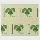 I Love Broccoli Cadeaupapier (Vlak)