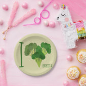 I Love Broccoli Papieren Bordje (Feest)