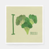 I Love Broccoli Servet (Voorkant)