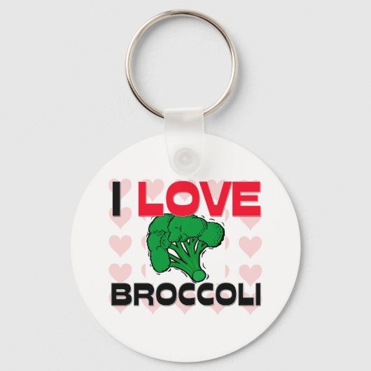 I Love Broccoli Sleutelhanger (Voorkant)
