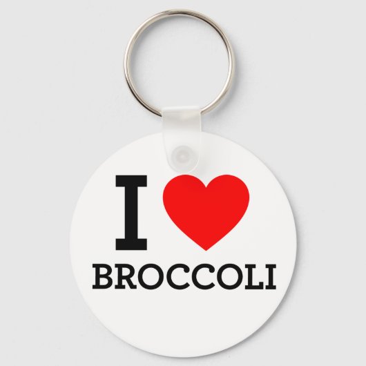I Love Broccoli Sleutelhanger (Voorkant)