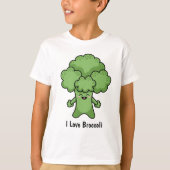 I Love Broccoli T-Shirt (Voorkant)