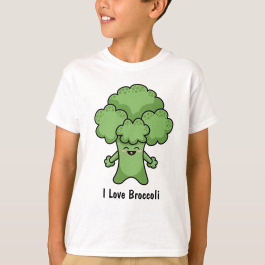I Love Broccoli T-Shirt (Voorkant)