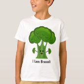 I Love Broccoli T-shirt (Voorkant)