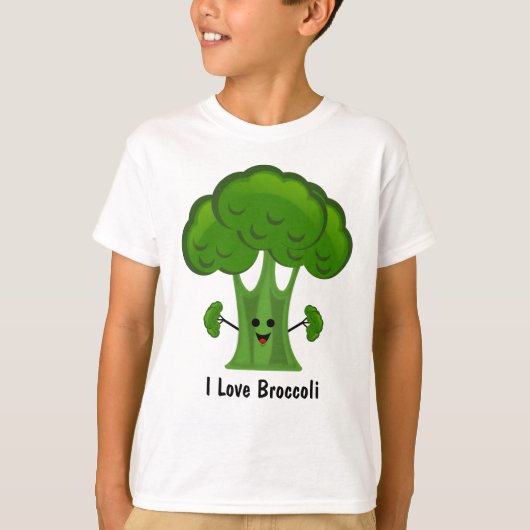 I Love Broccoli T-shirt (Voorkant)