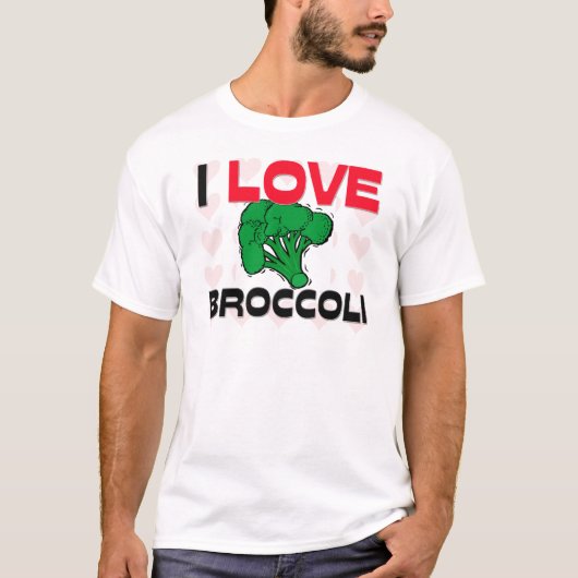 I Love Broccoli T-shirt (Voorkant)