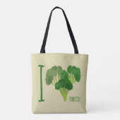I Love Broccoli Tote Bag (Achterkant)