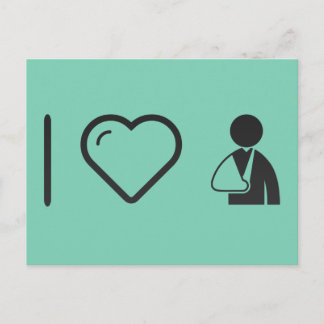 I Love Broken Arms Briefkaart