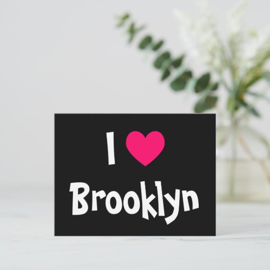 I Love Brooklyn Briefkaart (Staand voorkant)