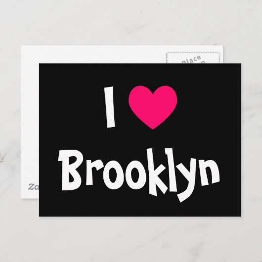 I Love Brooklyn Briefkaart (Voorkant / Achterkant)
