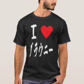 I love Brownies ブラウニー大好き　Japanese calligraphy Brow T-shirt (Voorkant)