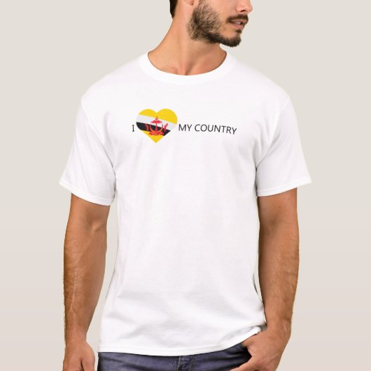 I Love Brunei T-shirt (Voorkant)