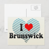 I Love Brunswick, Verenigde Staten Briefkaart (Voorkant / Achterkant)