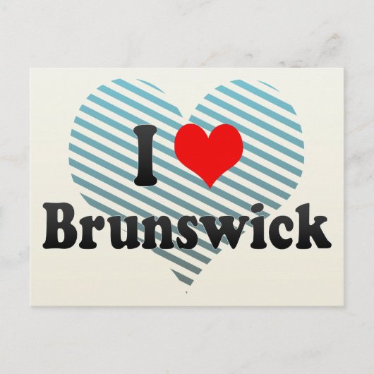 I Love Brunswick, Verenigde Staten Briefkaart (Voorkant)