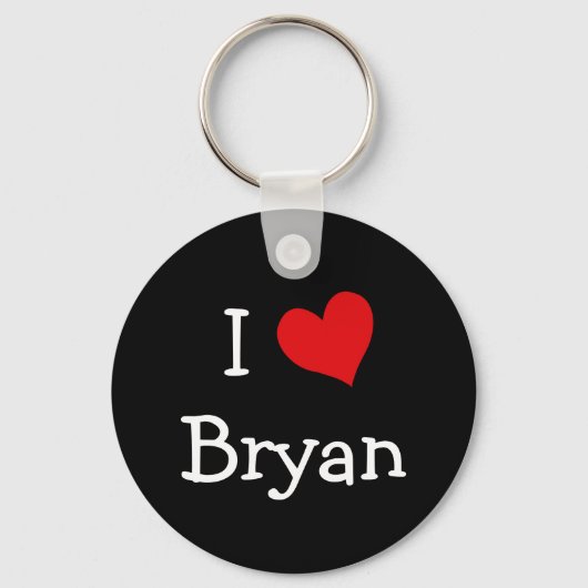 I Love Bryan Sleutelhanger (Voorkant)