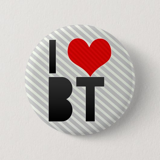 I Love BT Ronde Button 5,7 Cm (Voorkant)