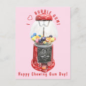 I Love Bubble Gum  Briefkaart (Voorkant)