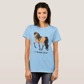 I Love Buckskin Horses  Filly T-shirt (Voorkant volledig)