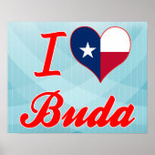 I Love Buda, Texas Poster (Voorkant)