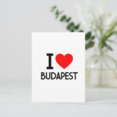 I Love Budapest Briefkaart (Staand voorkant)