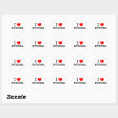 I Love Buddha Ronde Sticker (Vel)
