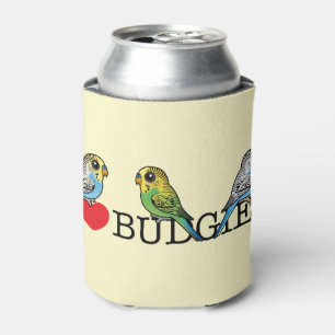 I Love Budgies Blikjeskoeler