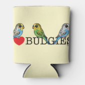 I Love Budgies Blikjeskoeler (Voorkant)