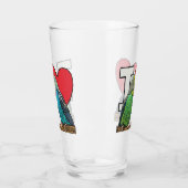 I Love Budgies Glas (Links)