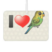 I Love Budgies Luchtverfrisser (Voorkant)