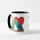 I Love Budgies Mok (Voorkant links)