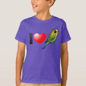 I Love Budgies T-shirt (Voorkant)