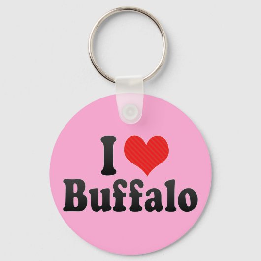 I Love Buffalo Sleutelhanger (Voorkant)