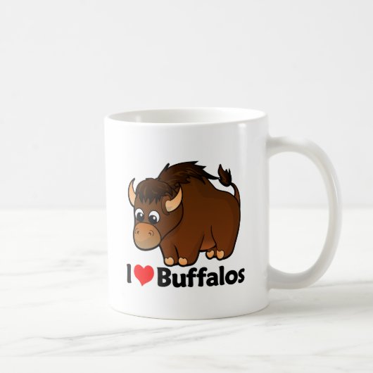 I Love Buffalos Koffiemok (Rechts)