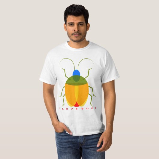 I Love Bugs T-shirt (Voorkant volledig)