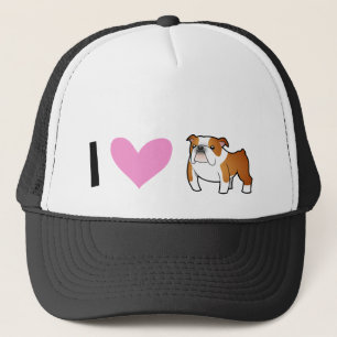 I Love Bulldogs Trucker Pet