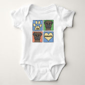I Love Bullmastiffs Romper (Voorkant)