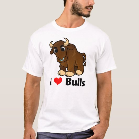 I Love Bulls T-shirt (Voorkant)