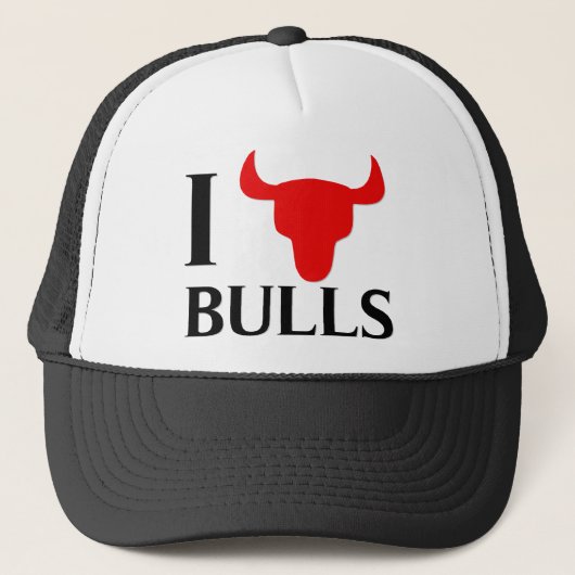 I Love Bulls Trucker Pet (Voorkant)