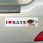 I love bumpersticker (Op auto)