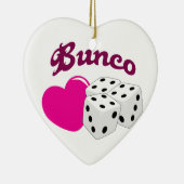 I Love Bunco Keramisch Ornament (Rechts)