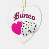 I Love Bunco Keramisch Ornament (Links)