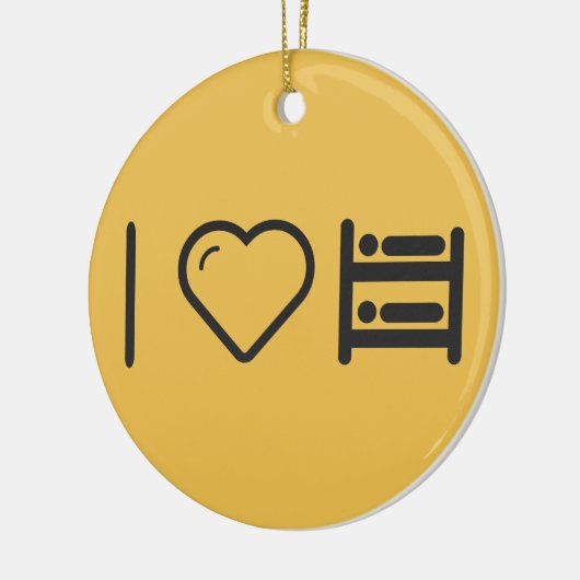 I Love Bunk Beds Keramisch Ornament (Links)