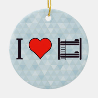 I Love Bunk Beds Keramisch Ornament