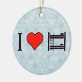 I Love Bunk Beds Keramisch Ornament (Links)