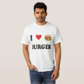 I Love Burger T-shirt (Voorkant volledig)